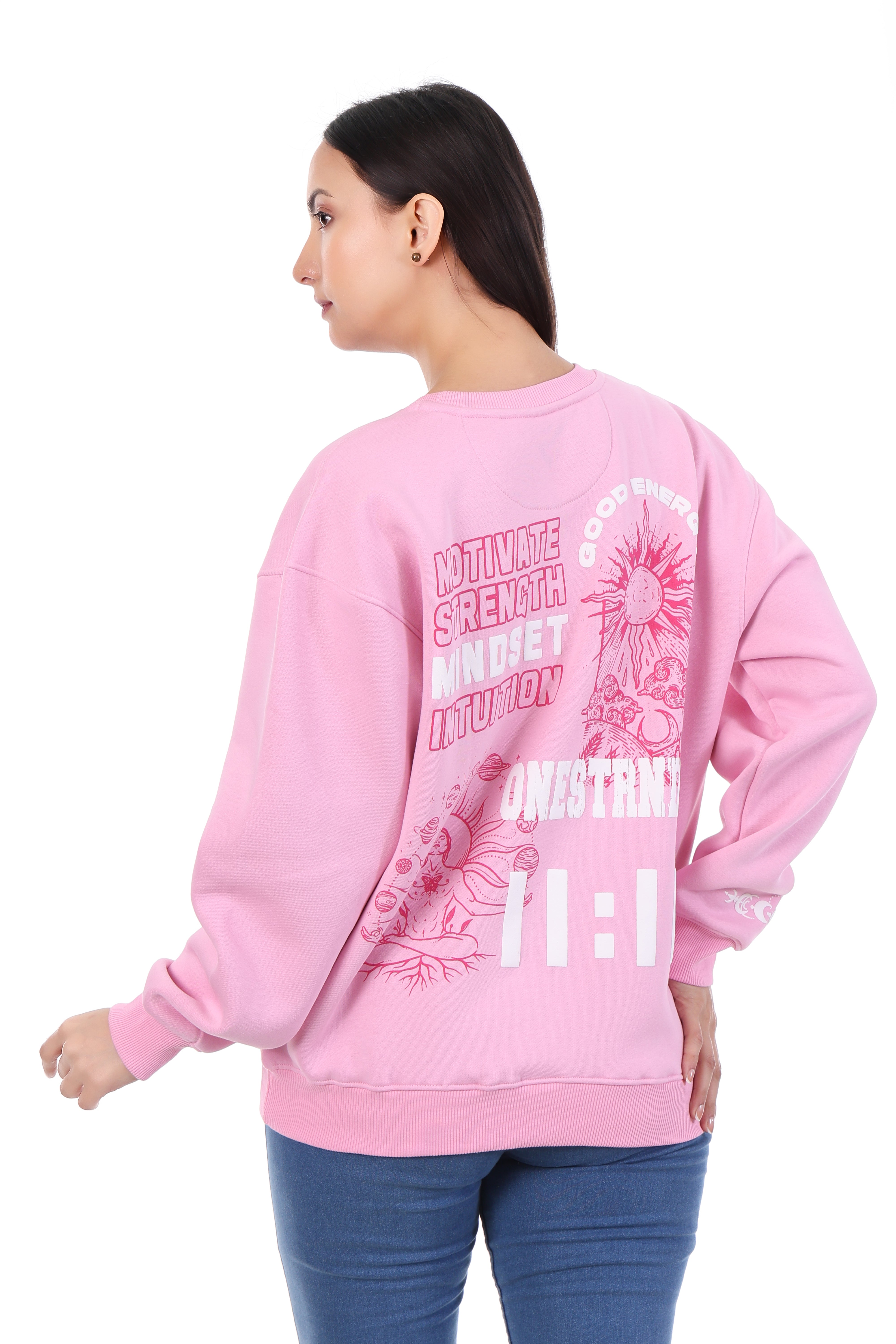 "Aura" Crewneck - Cosmic Rose