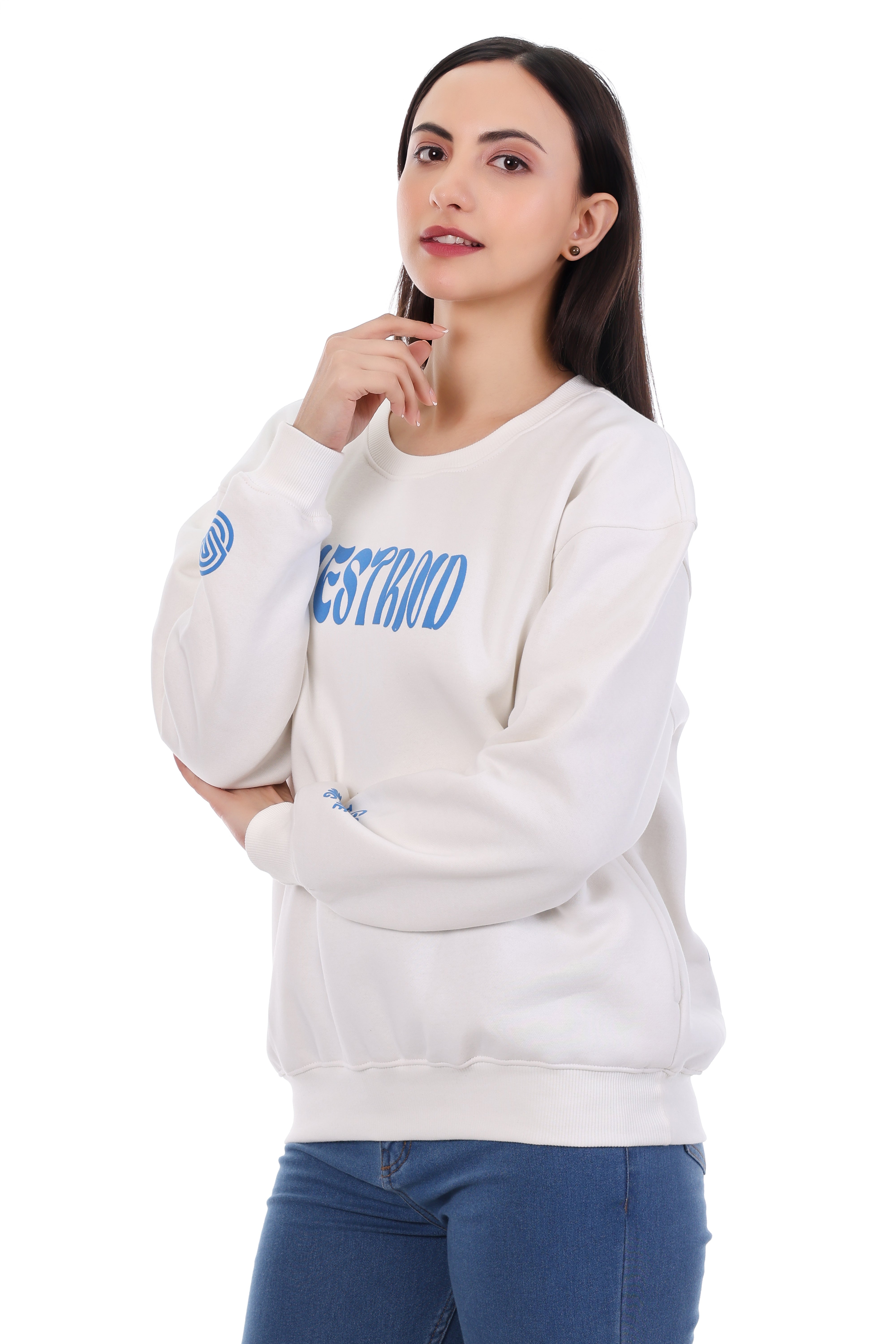 "Vision" Crewneck - Arctic White