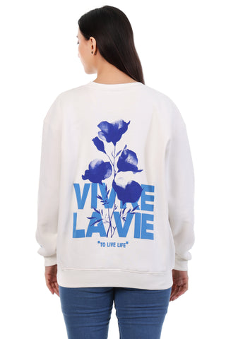 "Vision" Crewneck - Arctic White